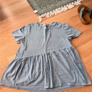 GAP Soft Blue V-Neck Top